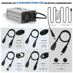 Bitwatt 42V 2A E-Bike Ladegerät – Schnellladegerät für 36V Lithium-Ionen Akku, Elektrofahrrad & E-Scooter Netzteil mit LED Anzeige
