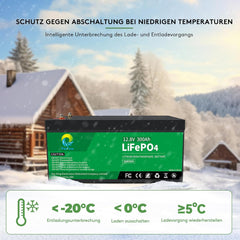 Pacpow LiFeP04 12V 300Ah Lithium Batterie BluetotohSolarbatterie 19% MwSt