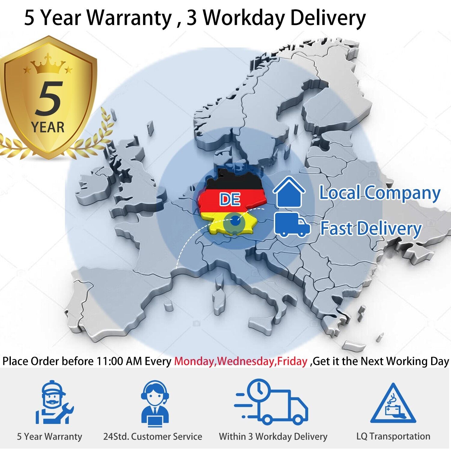 24V 50Ah Smart 0% MwSt. Lithium Batterie(0% MwSt. gem. § 12 Abs. 3 UStG*,Privatkunden in Deutschland und Österreich)